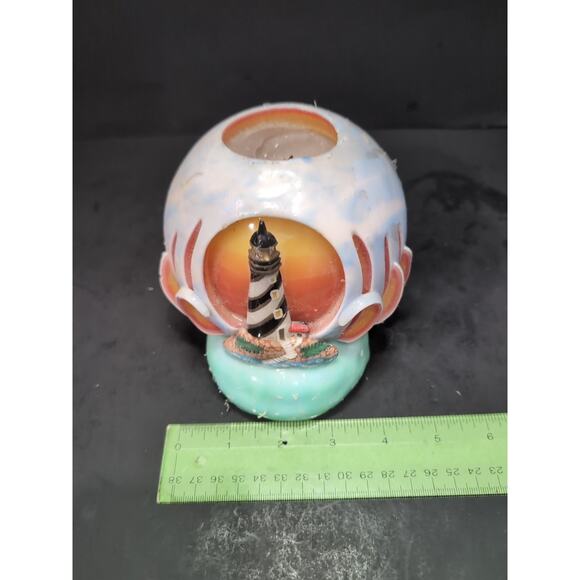 Light House By the Sea Candle, Ornate Nautical Decorative, Layered Candle - Picture 8 of 8